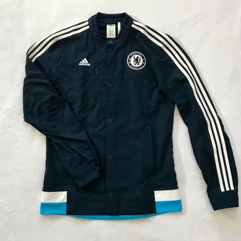 🆕 Adidas Chelsea FC Anthem Soccer Jacket